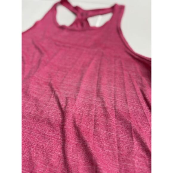 Zella Womens Mesh Athletic Sleeveless Tank Top Racerback Pink Size Medium - Picture 2 of 4